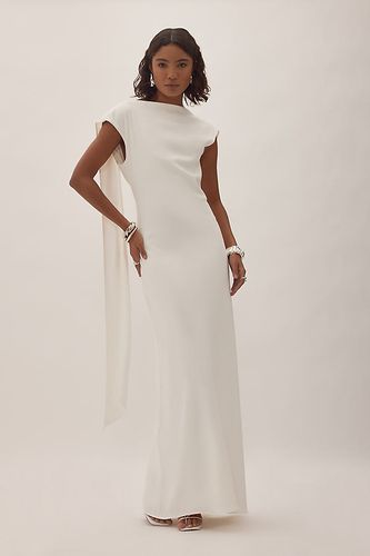 Robe longue drapée en taille: S chez Anthropologie - Odd Muse - Modalova