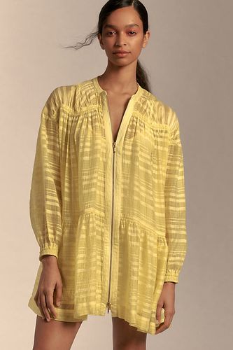 Robe Mini Zippée Devant Manches Longues Par Anthropologie par en Yellow taille: XS - By Anthropologie - Modalova