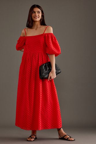 Anelli Robe Maxi Hors-Épaule en Red taille: Uk 12 chez Anthropologie - Selected Femme - Modalova