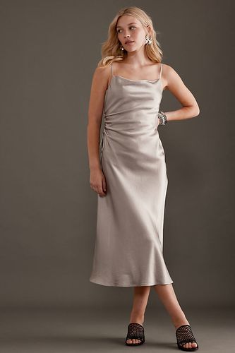 Robe Midi en Satin Selene en Silver taille: Uk 8 chez Anthropologie - Selected Femme - Modalova