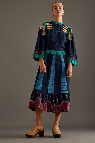 Robe mi-longue brodée taille: Uk 8 chez Anthropologie - Stella Nova - Modalova