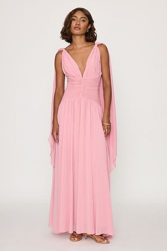 Robe longue drapée à taille cintrée en taille: M chez Anthropologie - Mare Mare - Modalova