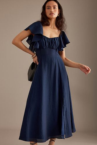 Robe mi-longue à manches fluides Dove en Blue, taille: Uk 12 chez Anthropologie - Nobody's Child - Modalova