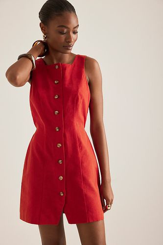 Robe Mini Boutonnée Peri en Red taille: Uk 14 chez Anthropologie - Nobody's Child - Modalova