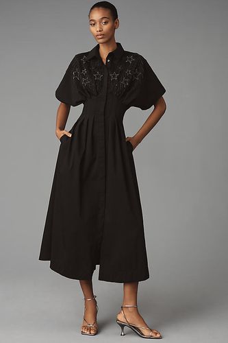 La Robe Chemise Plissée Tobie à Boutons par : Édition Ornée en taille: 1 X chez Anthropologie - Exquise - Modalova