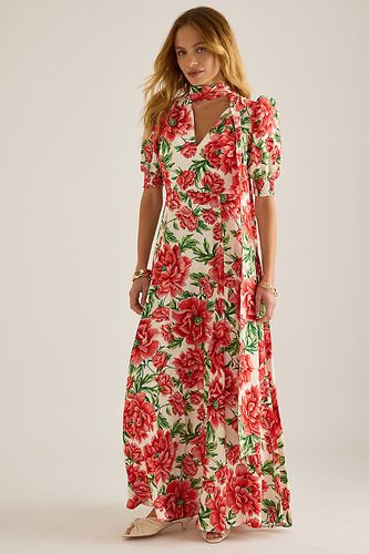 Robe longue à manches bouffantes à fleurs Delilah taille: S chez Anthropologie - Queens of Archive - Modalova