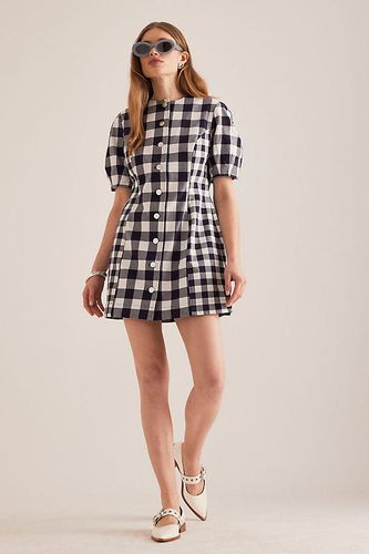Aurelia Check Mini Dress en Blue taille: Uk 10 chez Anthropologie - ALIGNE - Modalova