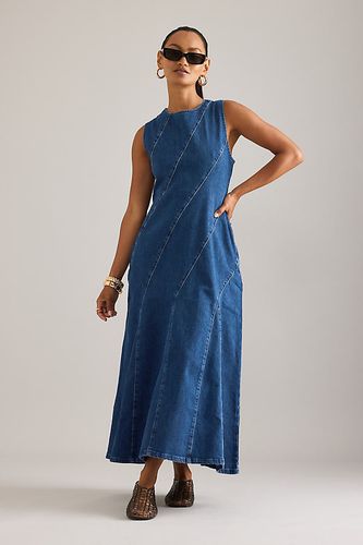 Robe mi-longue en denim Raven en Blue taille: Uk 6 chez Anthropologie - ALIGNE - Modalova