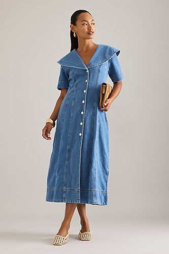 Robe midi en denim boutonnée Sparrow en taille: Uk 6 chez Anthropologie - ALIGNE - Modalova