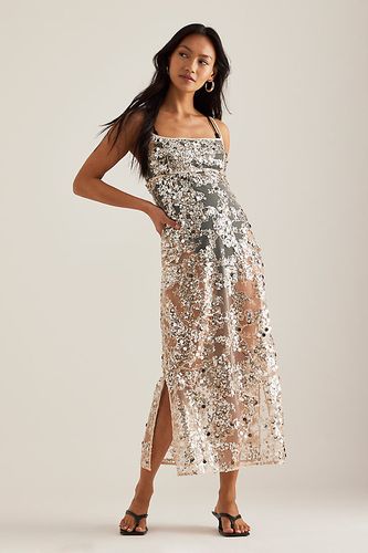 Robe Midi à Paillettes Avani en Gold taille: Uk 6 chez Anthropologie - Baum und Pferdgarten - Modalova