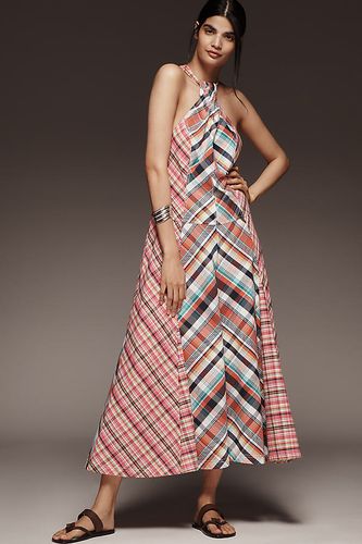 Patchwork Halter Midi Dress en taille: XS chez Anthropologie - Pilcro - Modalova