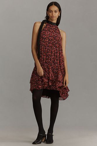Par Anthropologie Robe Mini Volantée à Col Noué par en Pink taille: 2XS - By Anthropologie - Modalova