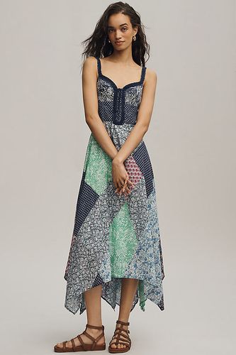 Robe midi imprimée patchwork taille: S - By Anthropologie - Modalova