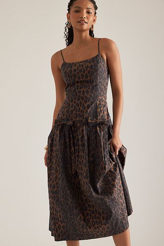 Robe Mi-Longue Léopard Perséphone taille: Uk 6 chez Anthropologie - Damson Madder - Modalova