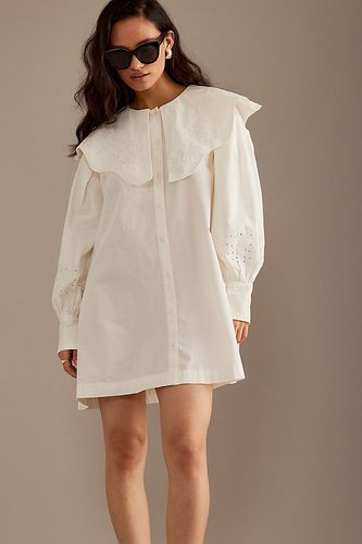 Robe Mini Mimi en White taille: Uk 10 chez Anthropologie - Damson Madder - Modalova