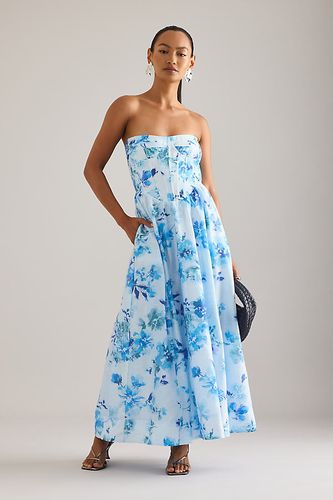 Robe mi-longue corset florale sans bretelles Lola taille: Uk 8 chez Anthropologie - Bardot - Modalova
