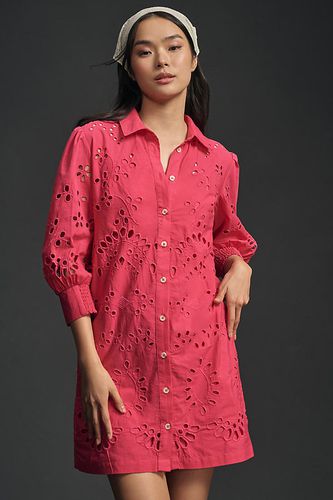 Robe courte boutonnée à manches longues en Pink, taille: XS - Par Anthropologie - Modalova