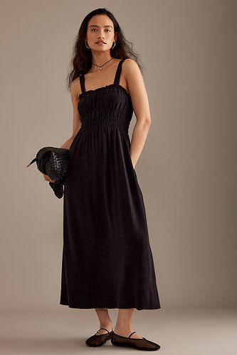 Robe midi froncée Evie en Black, taille: Uk 14 - Par Anthropologie - Modalova