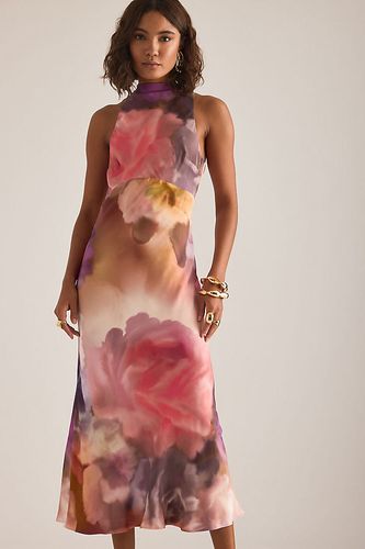 Robe midi imprimée Milly à col montant taille: Uk 8 - By Anthropologie - Modalova
