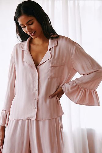 Haut de pyjama à volants en Pink taille: XS - By Anthropologie - Modalova