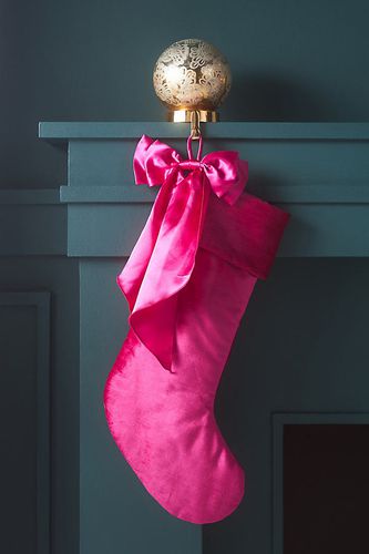 Bas de velours avec naud par en Pink - By Anthropologie - Modalova