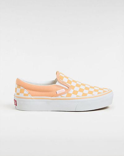 Chaussures Checkerboard Classic Slip-on Platform (apricot) , Taille 36.5 - Vans - Modalova