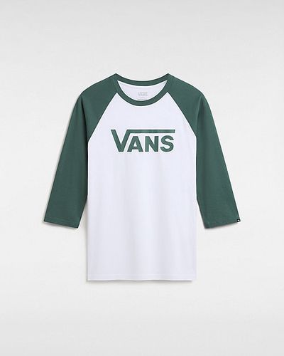 T-shirt Raglan Classic (white-bistro Green) , Taille L - Vans - Modalova