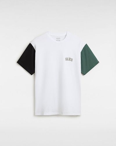 T-shirt Colorblock Varsity (white-black-bistro Green) , Taille L - Vans - Modalova