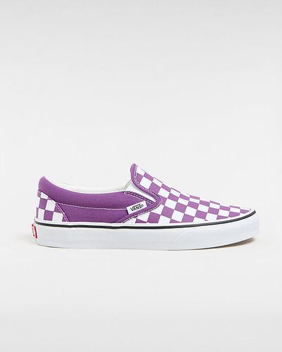 Chaussures Classic Slip-on Checkerboard (color Theory Checkerboard Purple Magic) Unisex , Taille 35 - Vans - Modalova