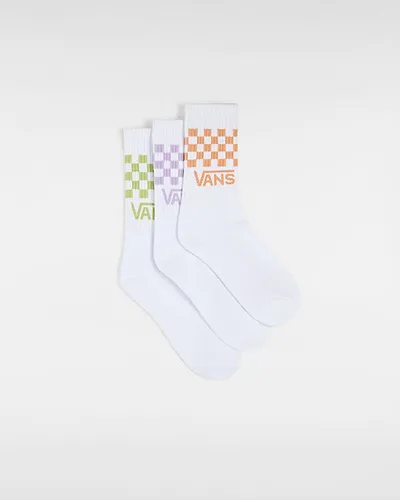 Chaussettes Classic Check Crew (3 Paires) (leaf Green) , Taille 36.5-41 - Vans - Modalova