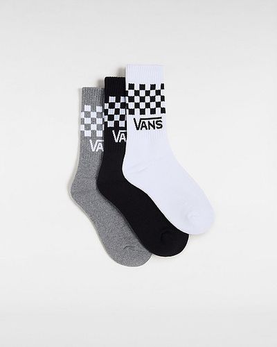 Chaussettes Classic Crew (3 Paires) (black/white) , Taille 36.5-41 - Vans - Modalova