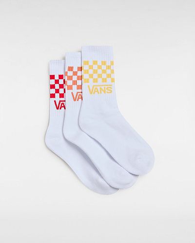 Chaussettes Classic Check Crew (3 Paires) (yarrow) , Taille 36.5-41 - Vans - Modalova