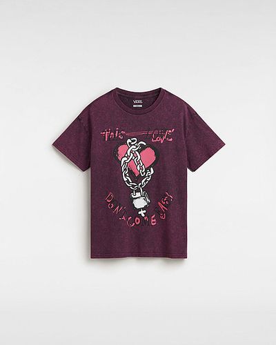 T-shirt Oversize Love Shackle (black-pink Glo) , Taille L - Vans - Modalova