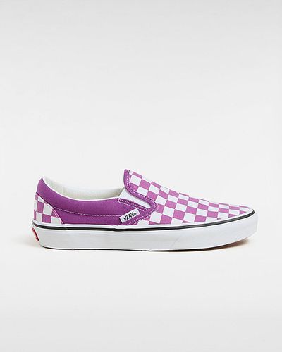 Chaussures Classic Slip-on Checkerboard (willowherb) Unisex , Taille 34.5 - Vans - Modalova