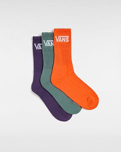 Chaussettes Classic Crew Enfant (3 Paires) (flame) Youth , Taille 26.5-31 - Vans - Modalova