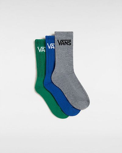 Chaussettes Classic Crew Enfant (3 Paires) (verdant Green) Youth , Taille 26.5-31 - Vans - Modalova