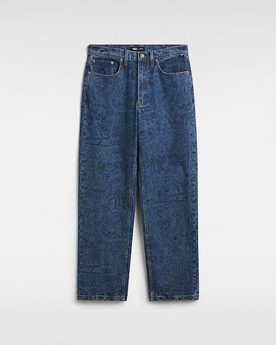 Pantalon Ample En Denim Imprimé Check-5 (vintage Indigo) , Taille 28 - Vans - Modalova