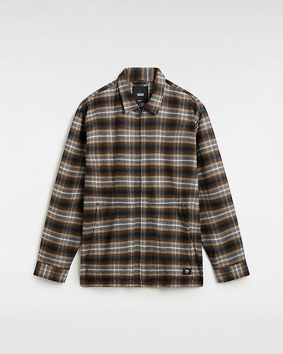 Chemise En Flanelle Zippée Montwood (black/sepia) Unisex , Taille L - Vans - Modalova