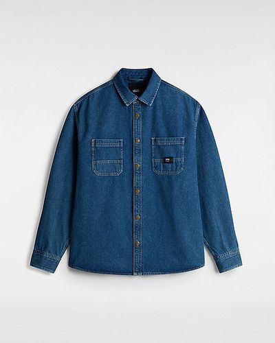 Chemise Tissée À Manches Longues En Denim Stevens (vintage Indigo) Unisex , Taille L - Vans - Modalova