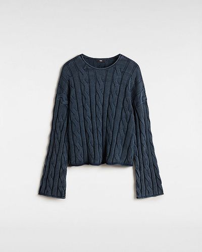 Pull Court Mila Cable Knit (parisian Night) , Taille L - Vans - Modalova