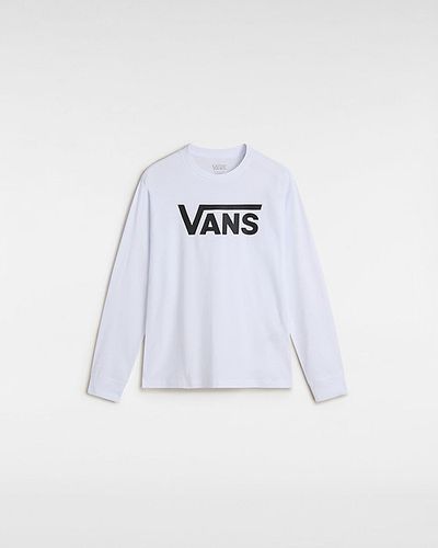 T-shirt À Manches Longues Classic Garçon (8-14 Ans) (white/black) Boys , Taille M - Vans - Modalova