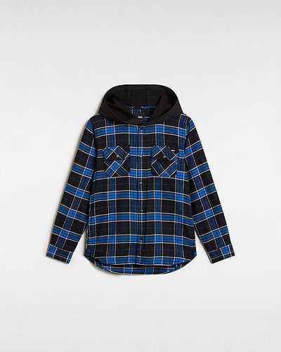 Chemise Parkway Hooded Long Sleeve Woven Enfant (8-14 Ans) (black/true Blue) Boys , Taille L - Vans - Modalova