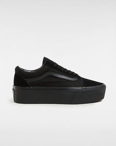 Chaussures Old Skool Stackform (suede/canvas Black/black) , Taille 34.5 - Vans - Modalova