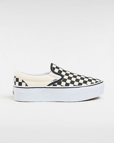 Chaussures Classic Slip-on Stackform (checkerboard Black/classic White) , Taille 35 - Vans - Modalova