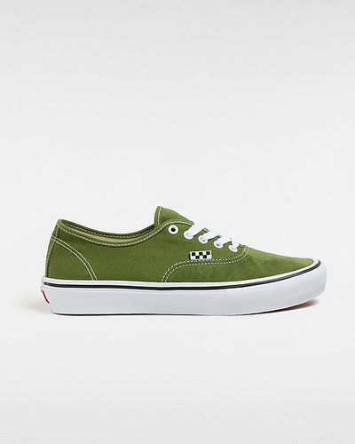 Chaussures Skate Authentic (green/white) Unisex , Taille 34.5 - Vans - Modalova