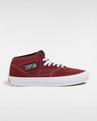 Chaussures Skate Half Cab (burgundy/white) Unisex , Taille 34.5 - Vans - Modalova