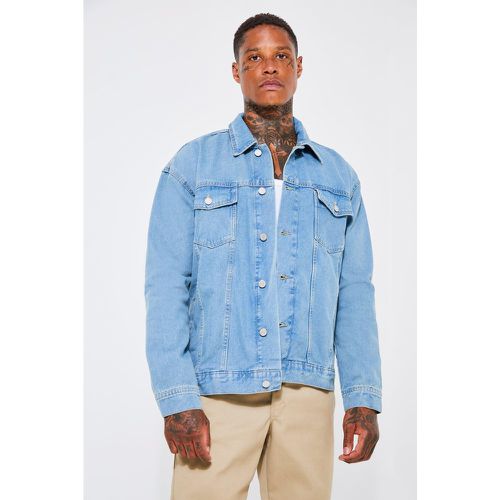 Veste en jean oversize - Boohooman - Modalova