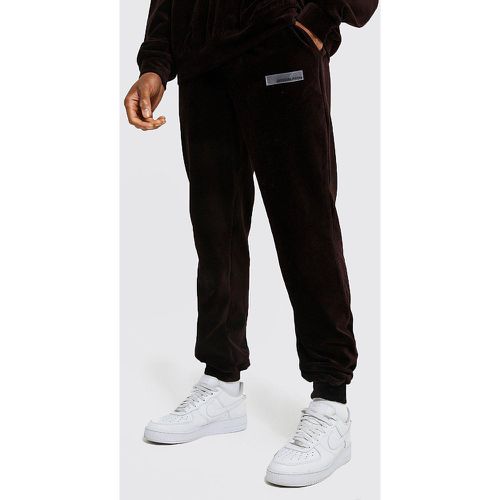 Jogging regular en velours - Official MAN - Boohooman - Modalova