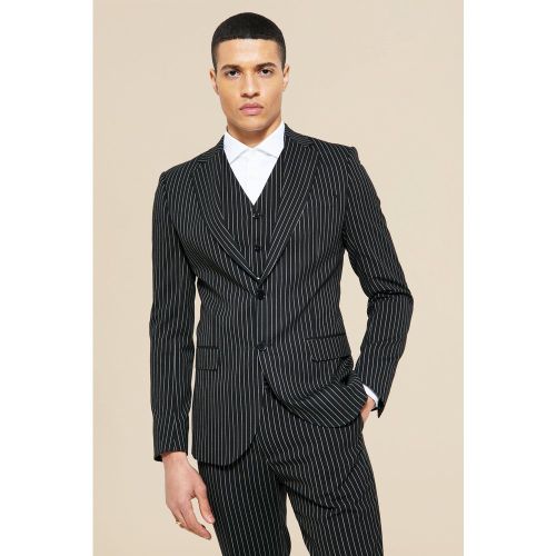 Veste de costume rayée - Boohooman - Modalova