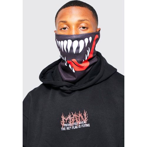 Cagoule à bouche effrayante - Boohooman - Modalova